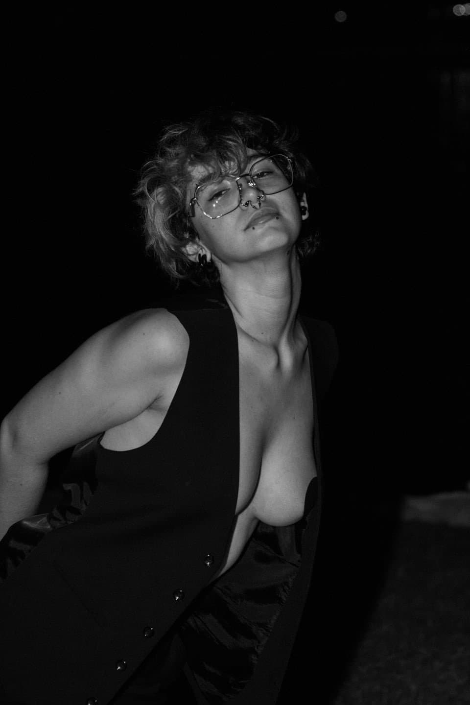 Tomboy short Hair Dyke stud Ren P2