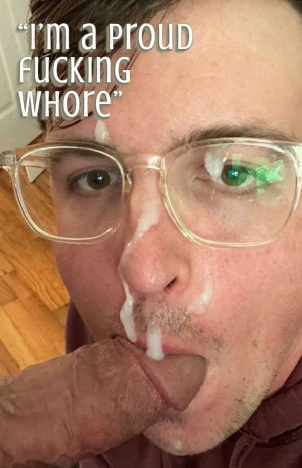 Click to view full size Andrew brown, Faggot, Cum swallower, Pig.