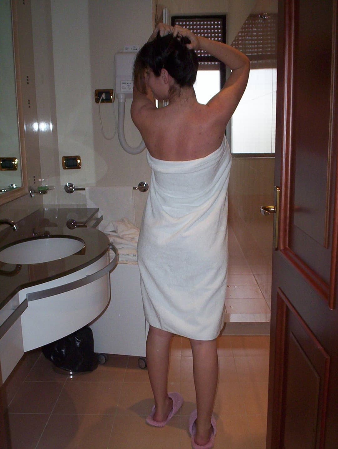 my wife bathing time