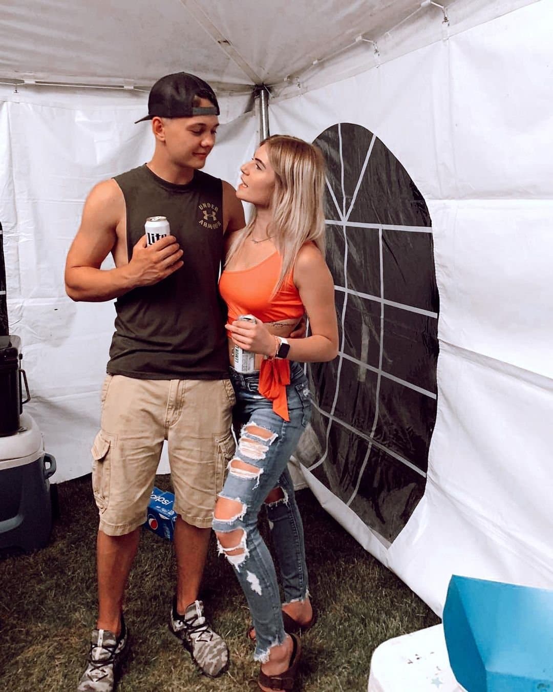 She shakes her ass on some random guys cock before pulling it out and making out with him