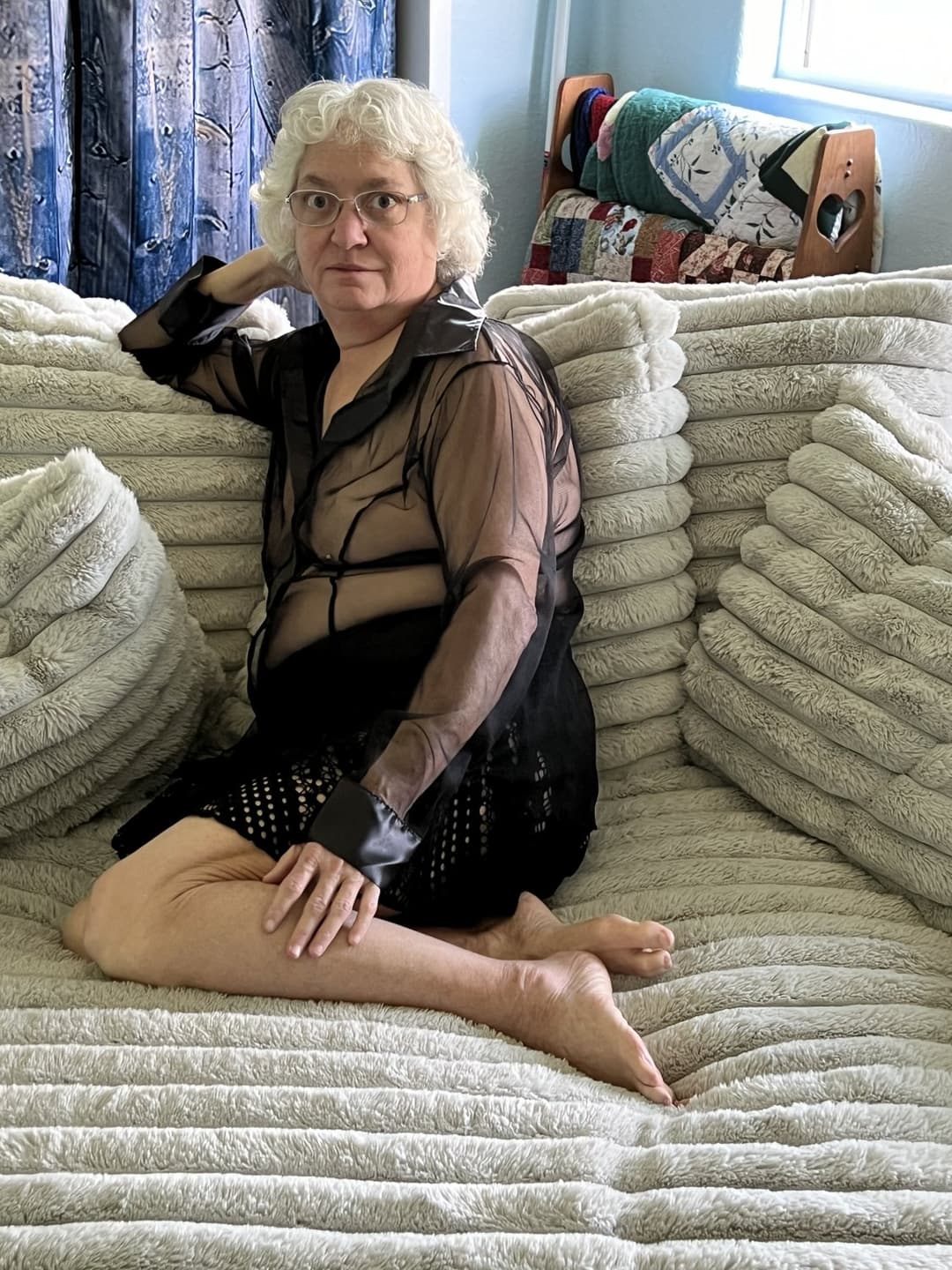 Grann D wears see through!