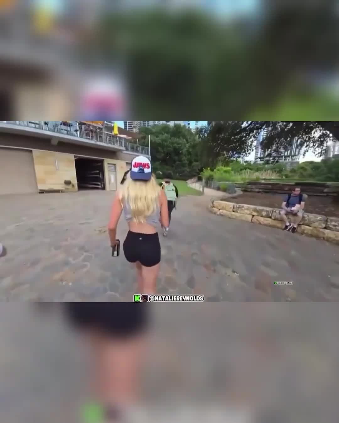 OF model influencer pays crazy lady $20 to jump into lake, almost gets her killed