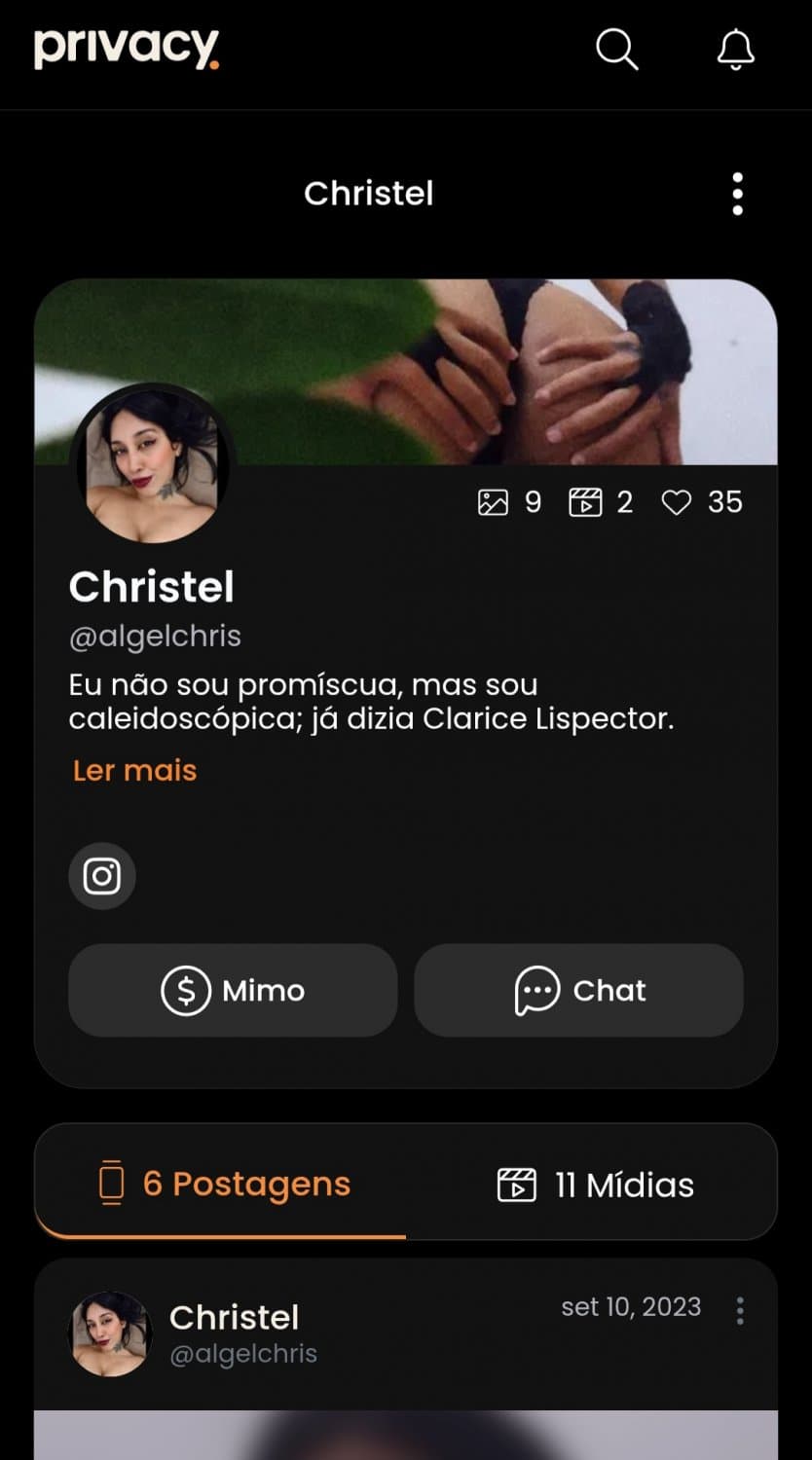 Putinha da minha cidade abriu um privacy