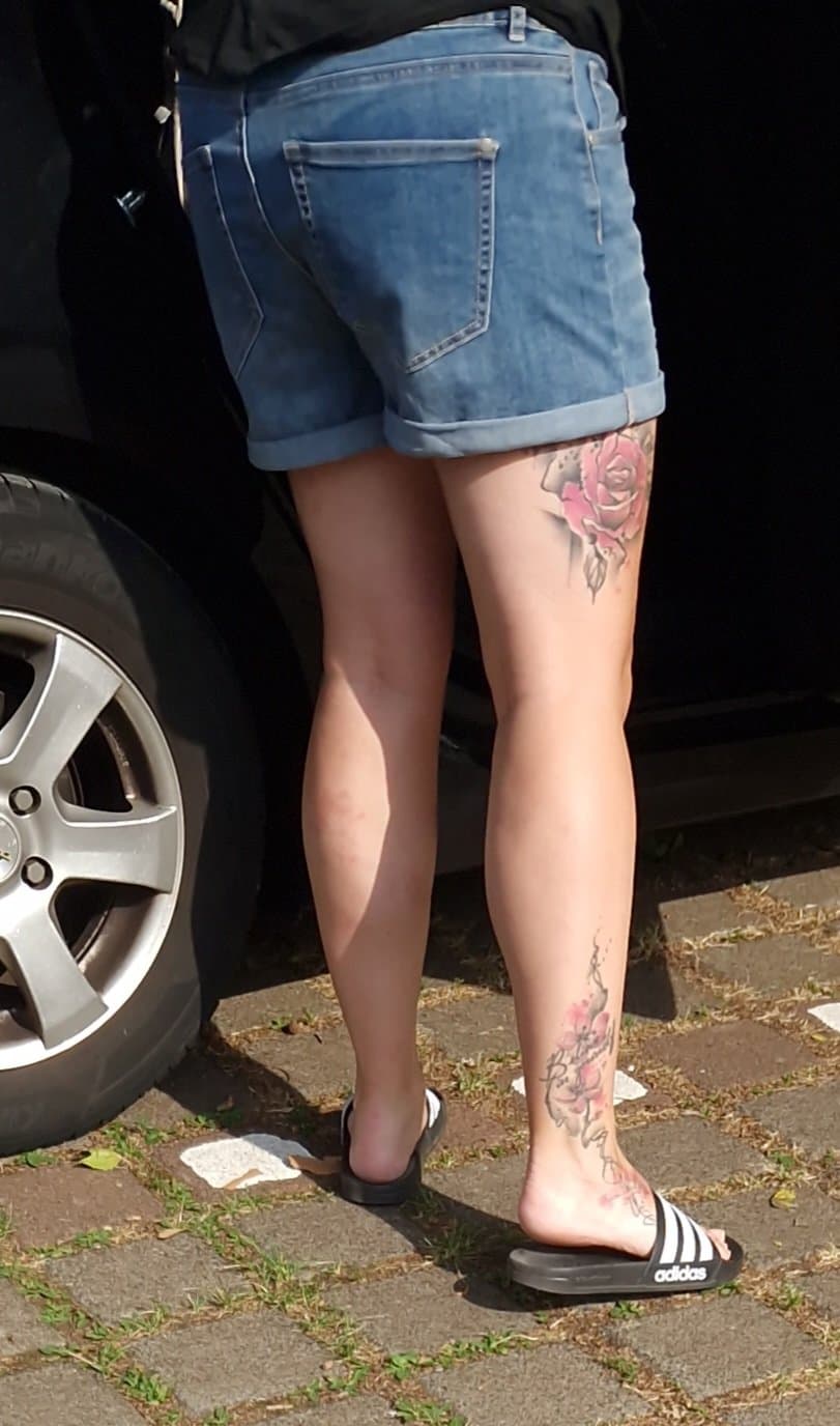 Creepshot german milf and son some minutes before outdoor incest