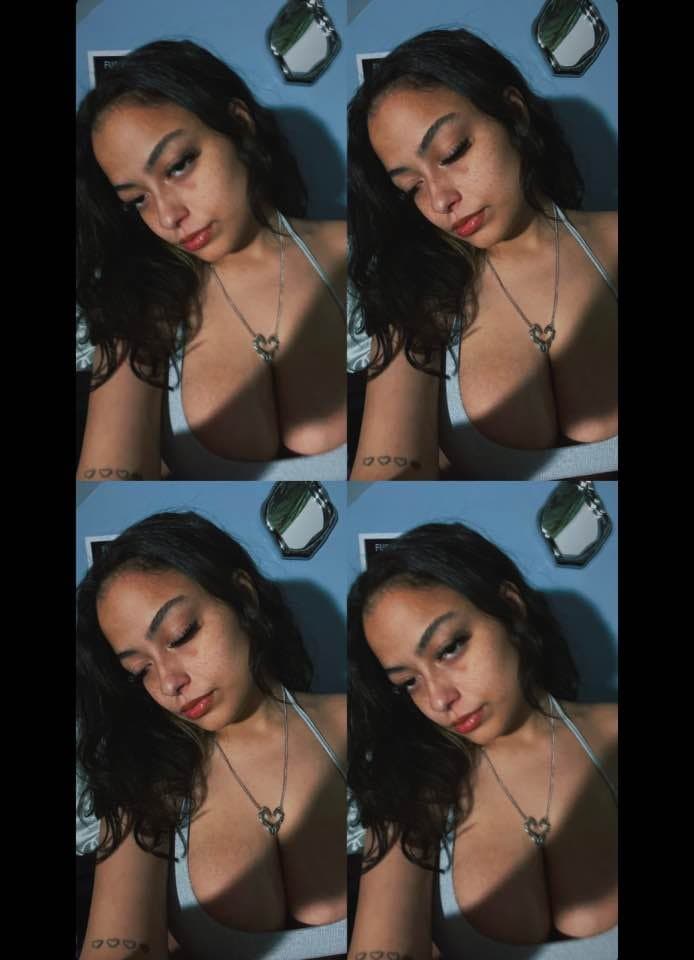 Sedy biracial college teen Monica