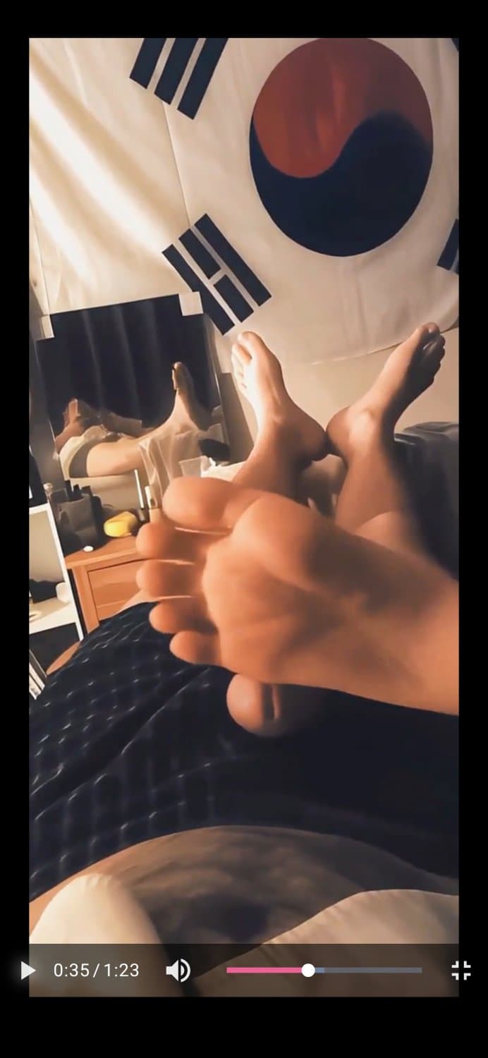 Footjob tease