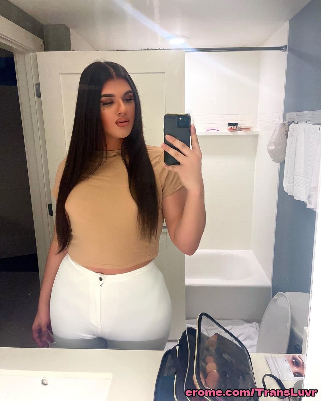 Big Ass Arab Trans Loves Taking BBC Backshots [Femboy, Ladyboy, Shemale, Sissy, Trap]