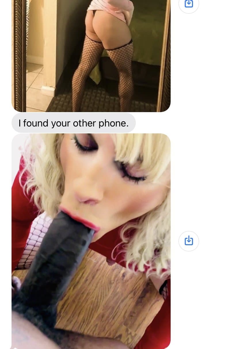 Big tit girlfriend catches boyfriend dressing as sissy and sucking BBC and dumps him