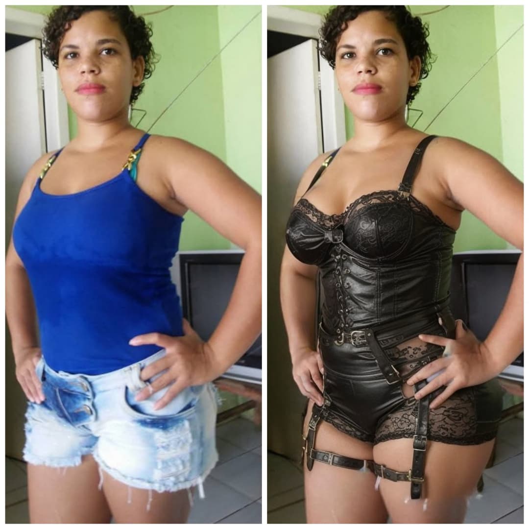 Troca de roupa com foto de qualquer mulher basta enviar uma foto e dizer como que vê sua gata.