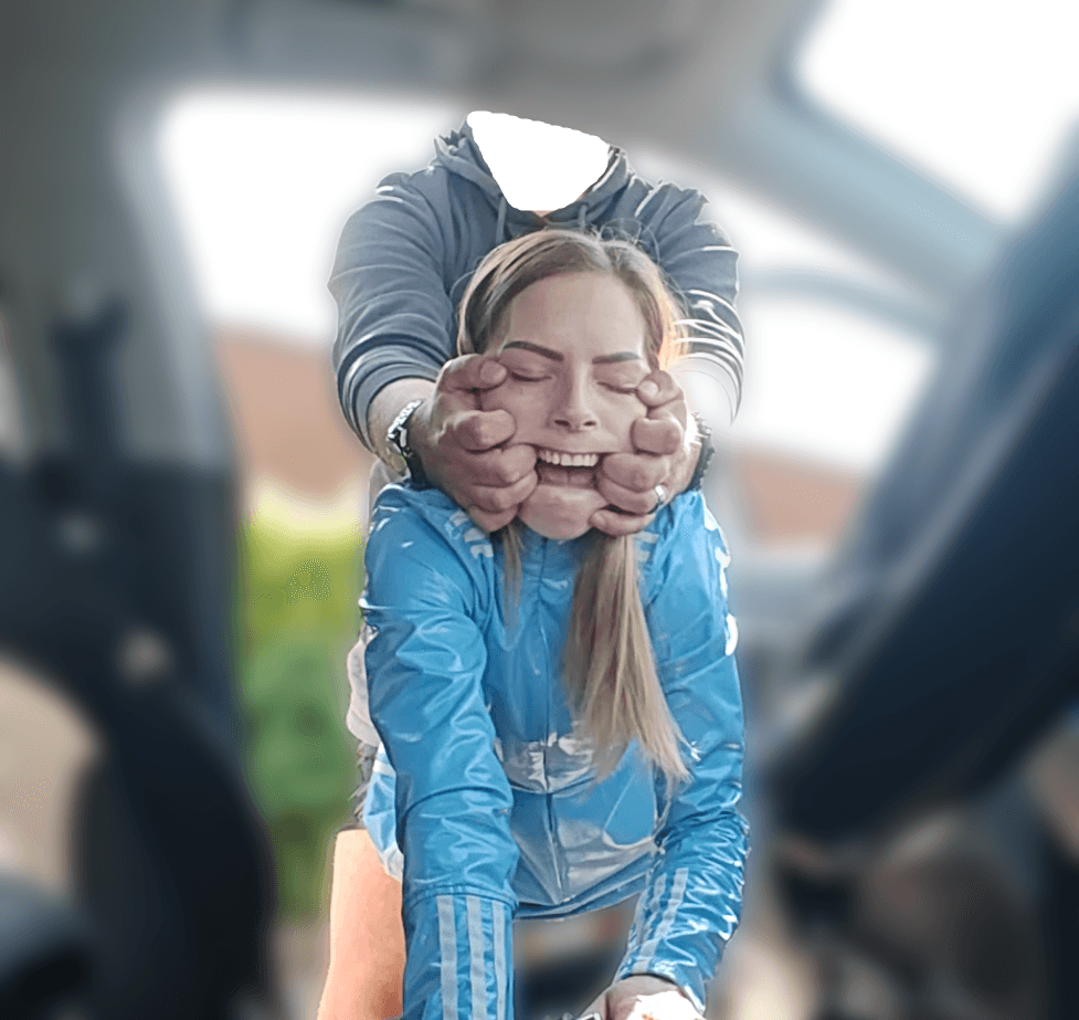 Fucked in Adidas Latex dress