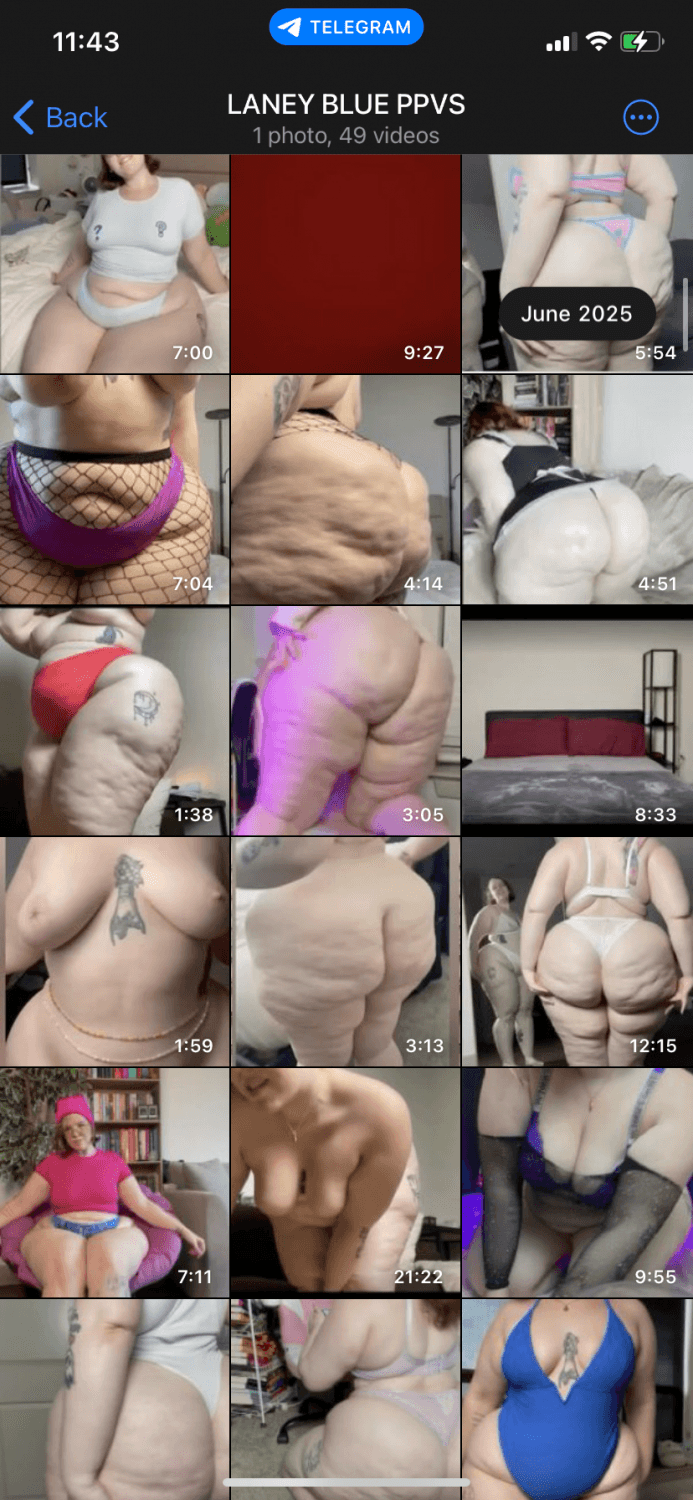 **NEW** Laney Blue BBW Pawg - Guess the Measurement