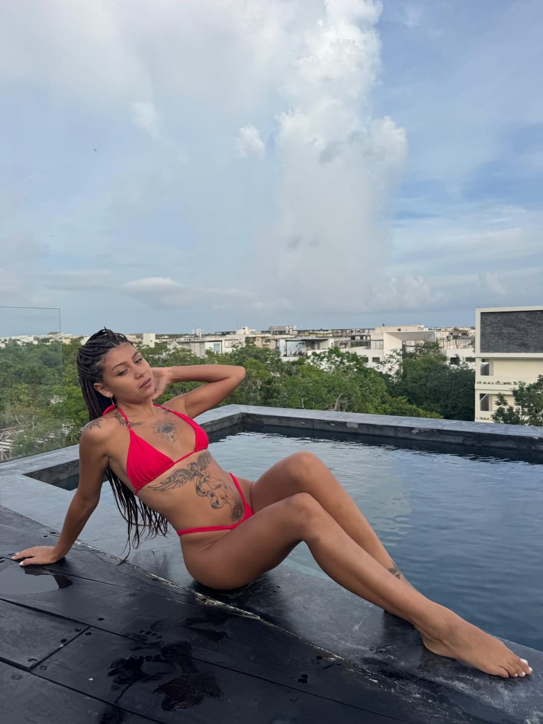 If I were any hotter, the rooftop would melt