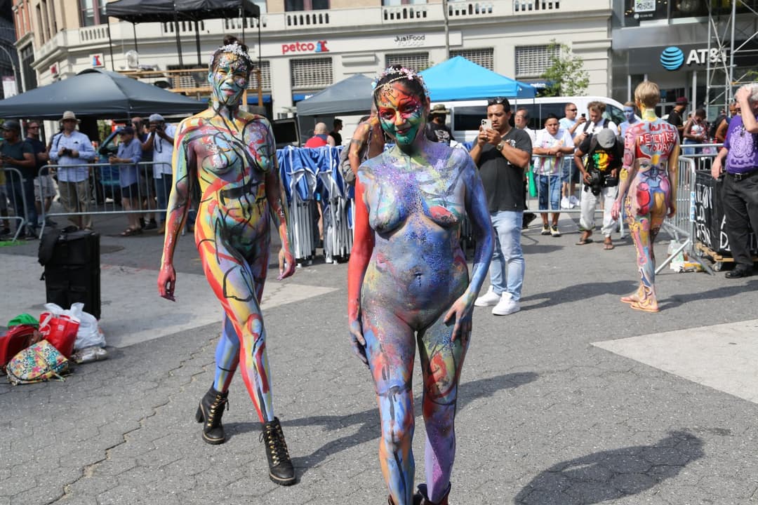 Body painting day in NYC