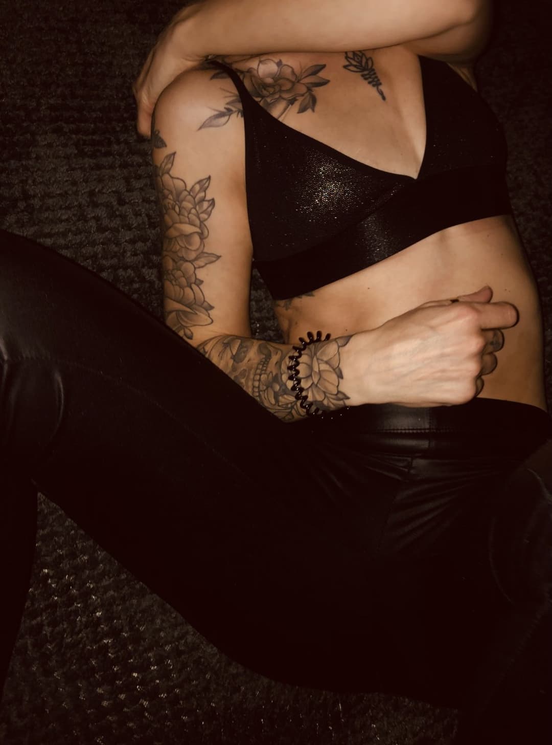 English blonde tattoo biker milf petite tight body hot pants and tight arse loves posing