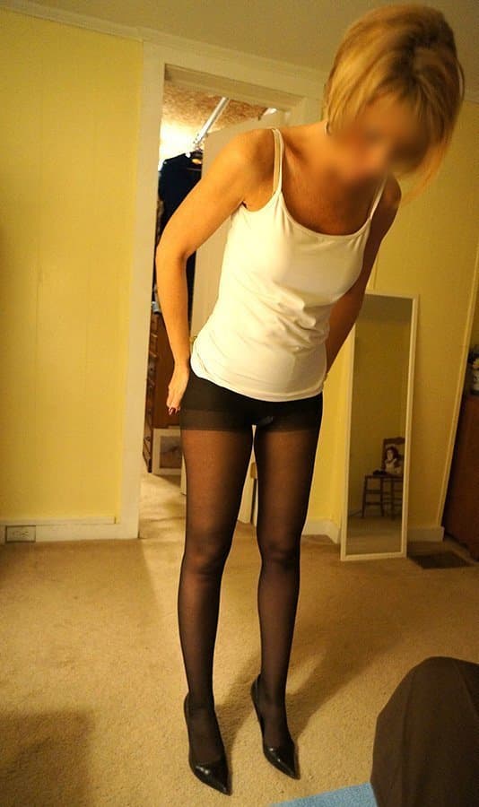 My milf wife in black tights - {kik} timzez3