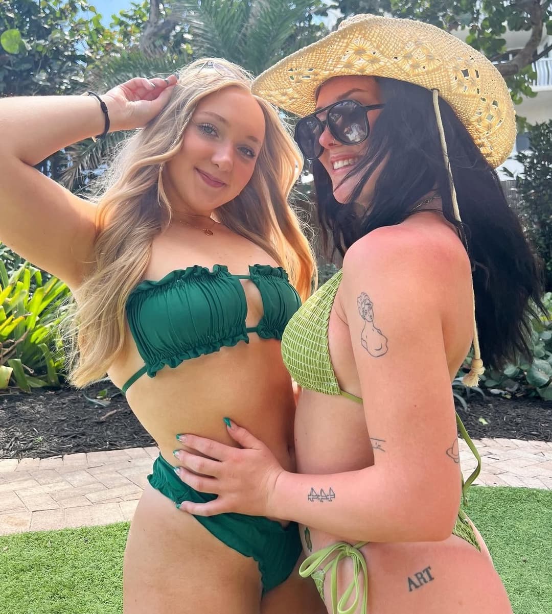 Hot Southern Blonde Sorority College Bikini Babe + Friends!