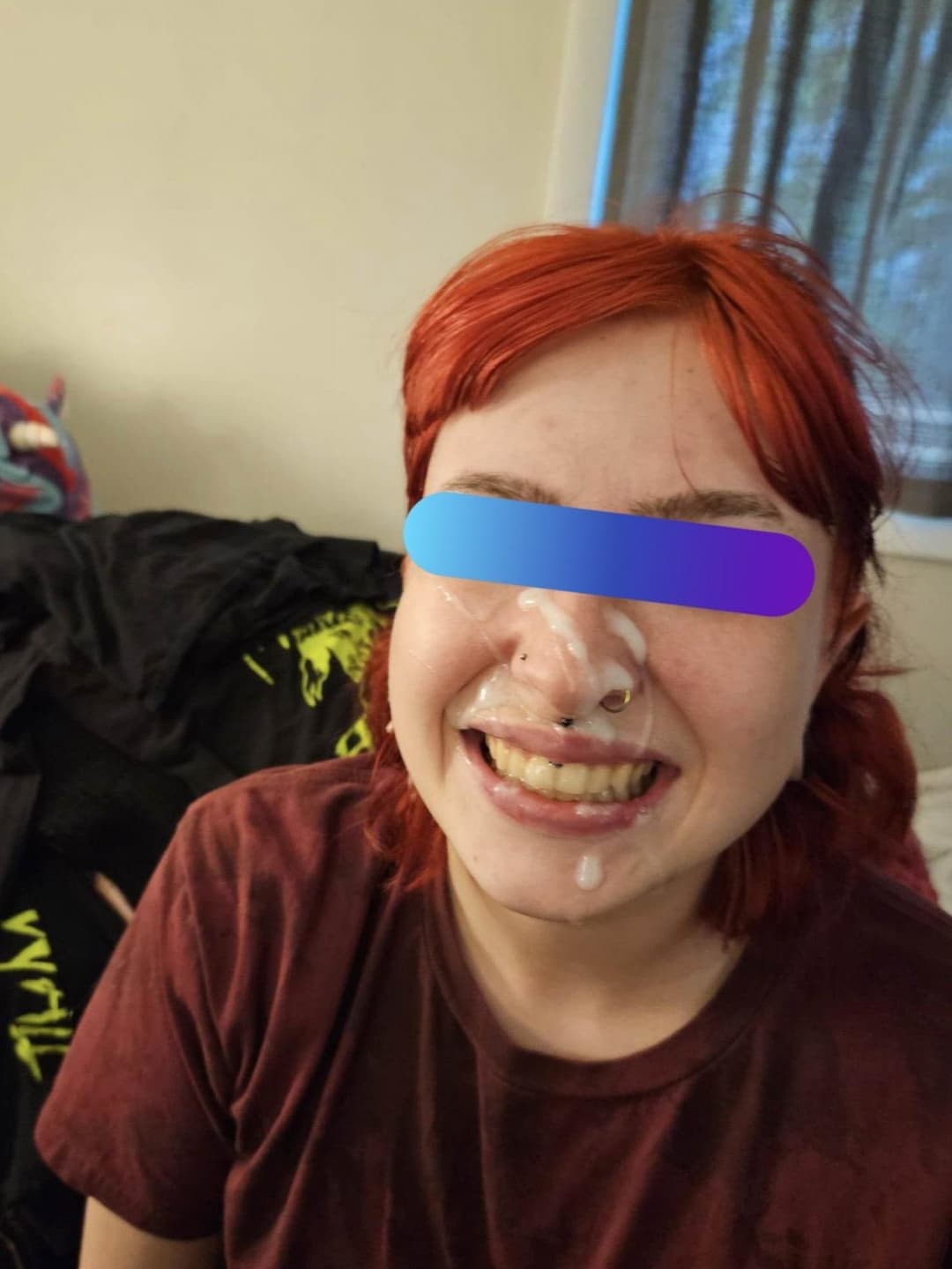 more piercings better the odds shell take a load on the face