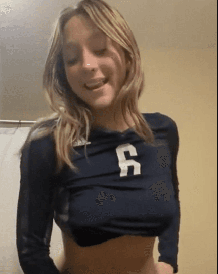 Pretty White Young Teen Riding Cock After Practice Leak