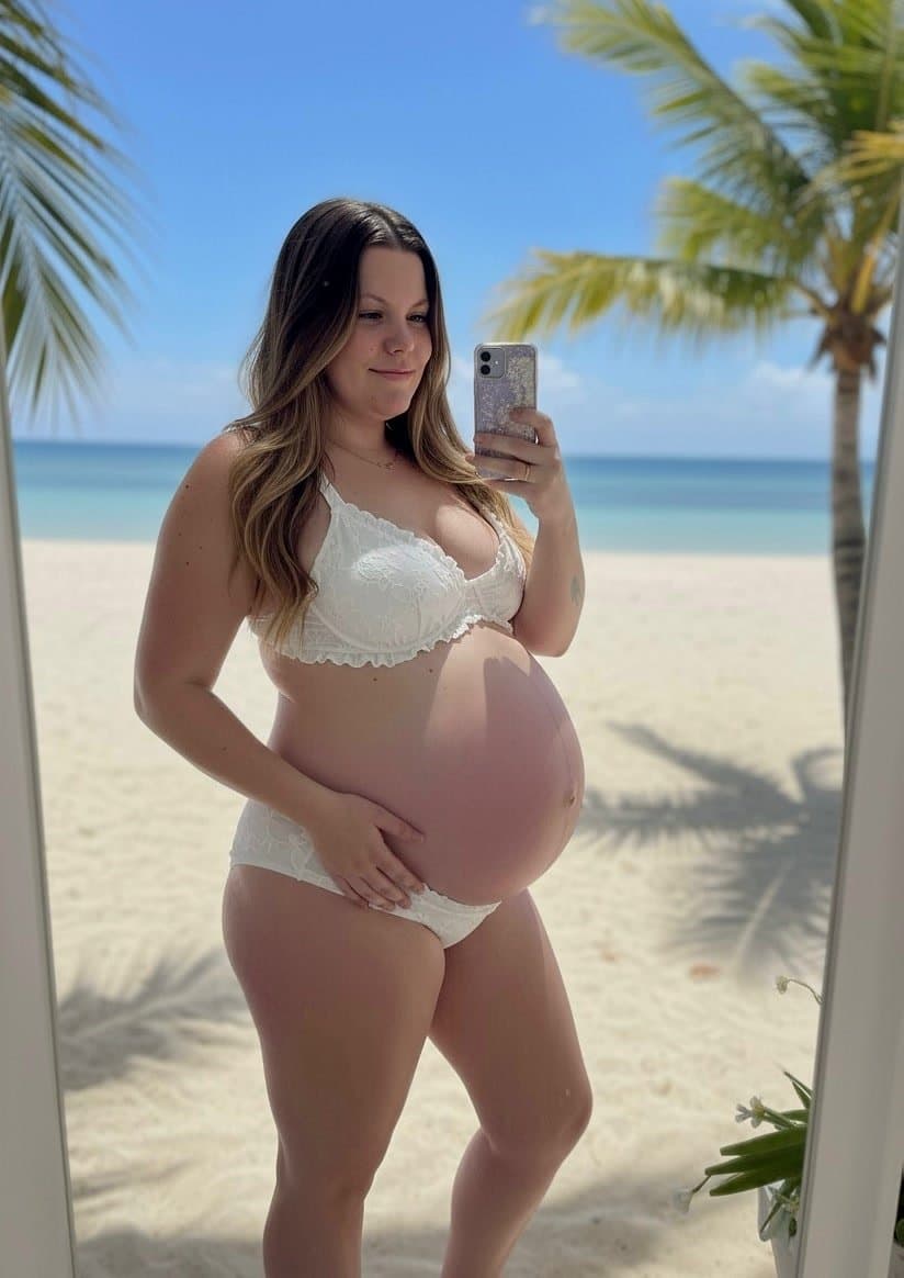 Being pregnant didn’t stop me from being a naughty girl ?