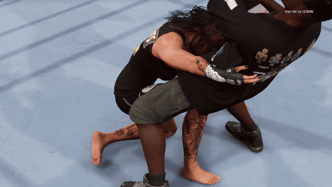 Giant Rhea Ripley and Rhea Ripley ballbusting Low Blow ?‍?