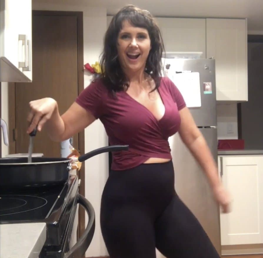 Best Friends mom working out