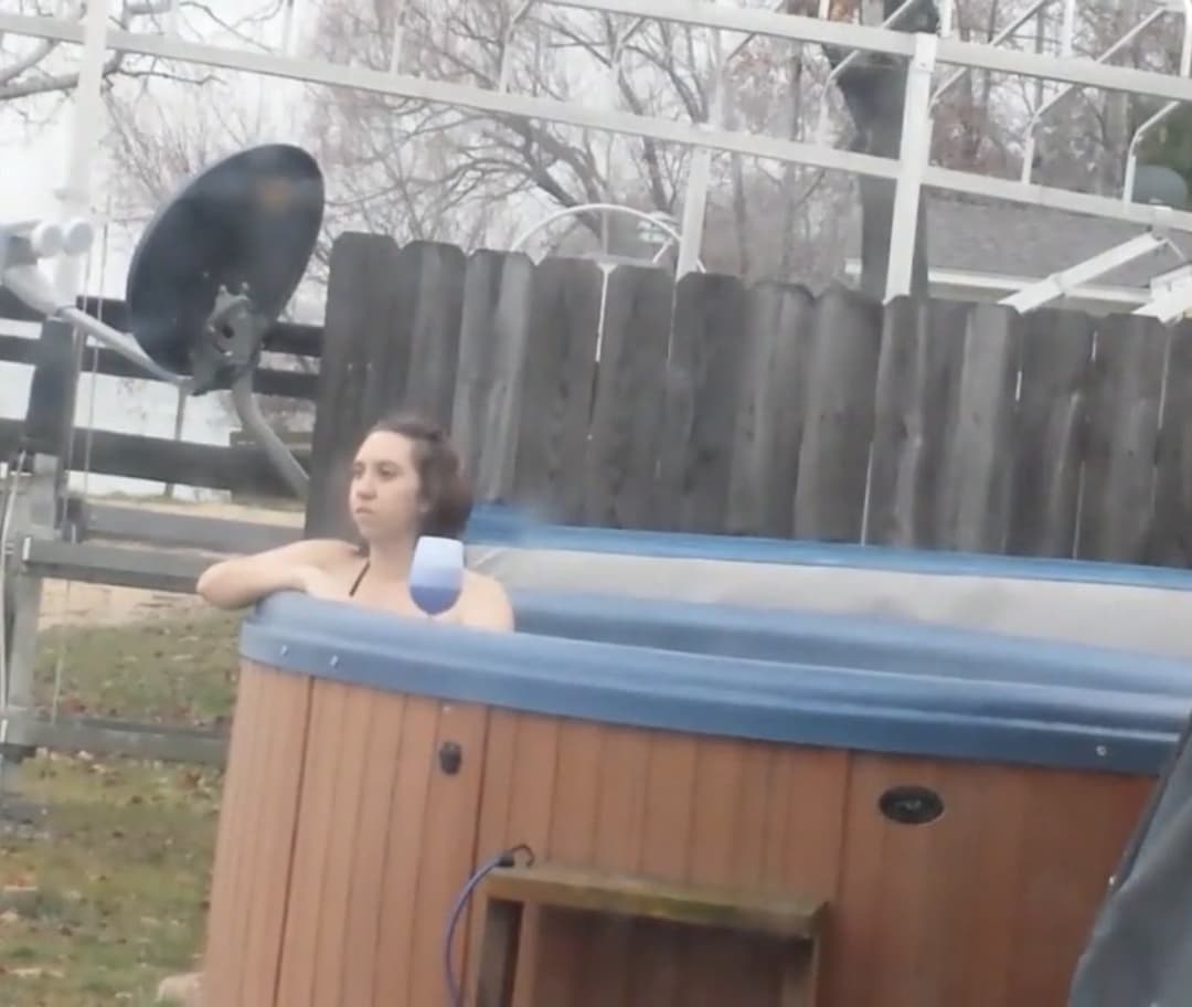 spying on neighbor jacuzzi sex