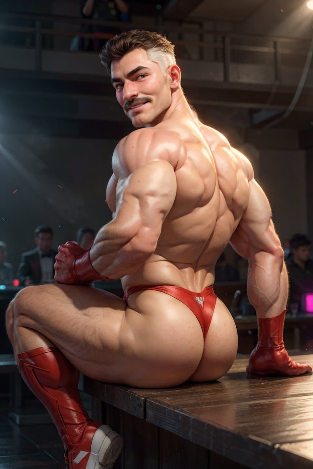 Click to view full size GAY A.I. MUSCLE MEN IN LINGERIE ???????