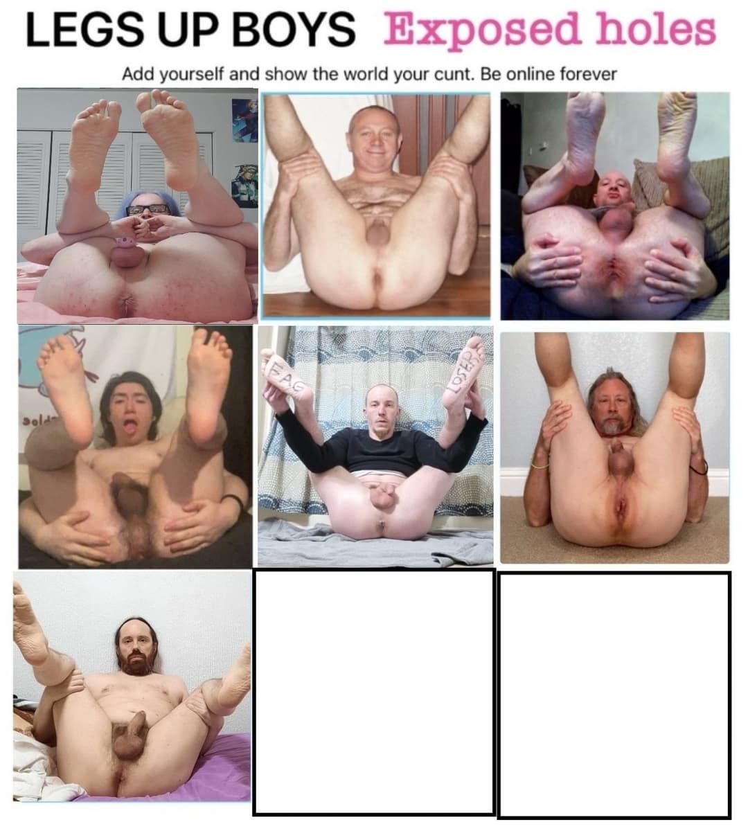 Paypig and Loser collages for reposting!