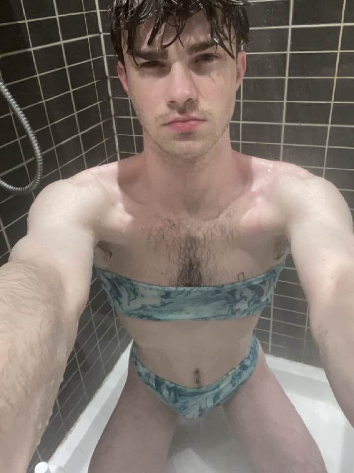 Sissy is addicted to dressing up in girlfriends lingerie and being a filthy slut