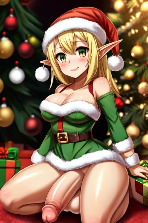Holiday Futanari | My gift from me to you is two albums of AI porn! Happy Holidays!