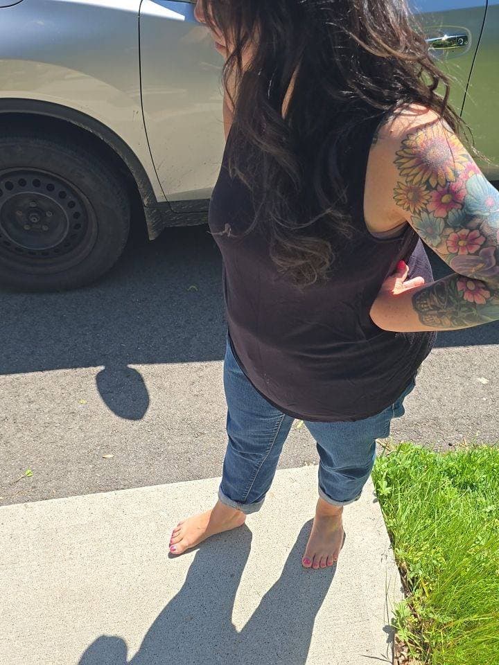 Creepshots of my mom working hard