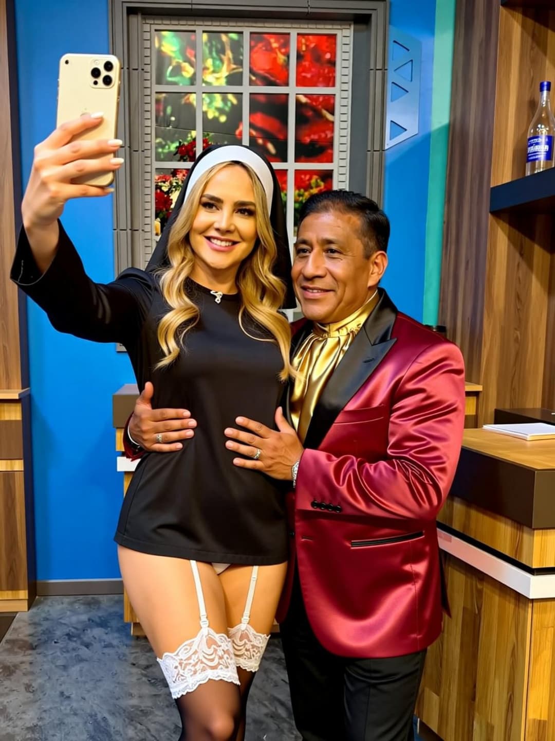 Ximena Cordoba disfraz de Monja