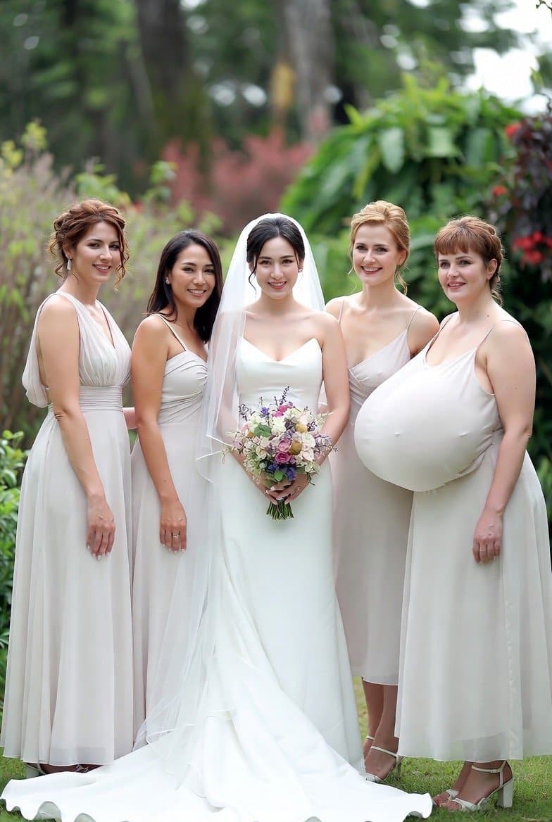 Upstaging the bride (realistic)