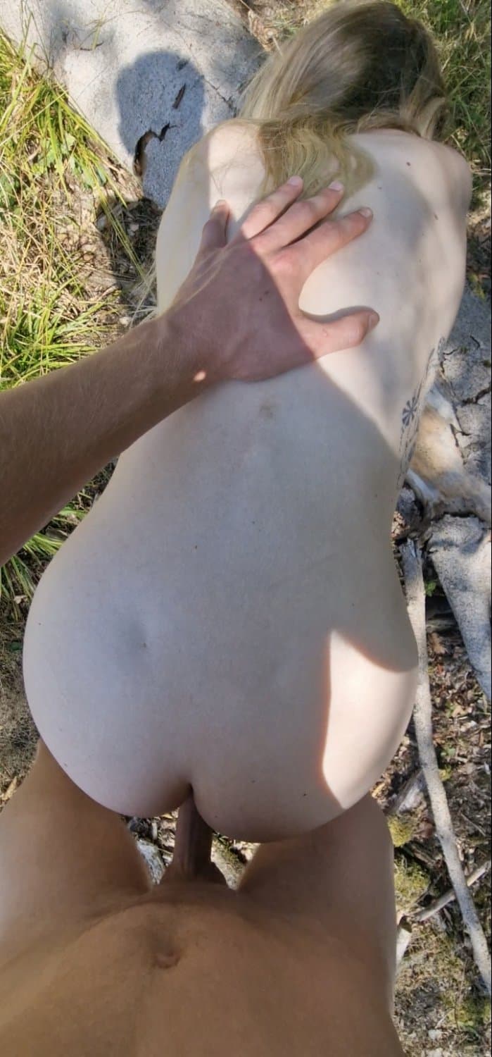 German teen slut outdoor