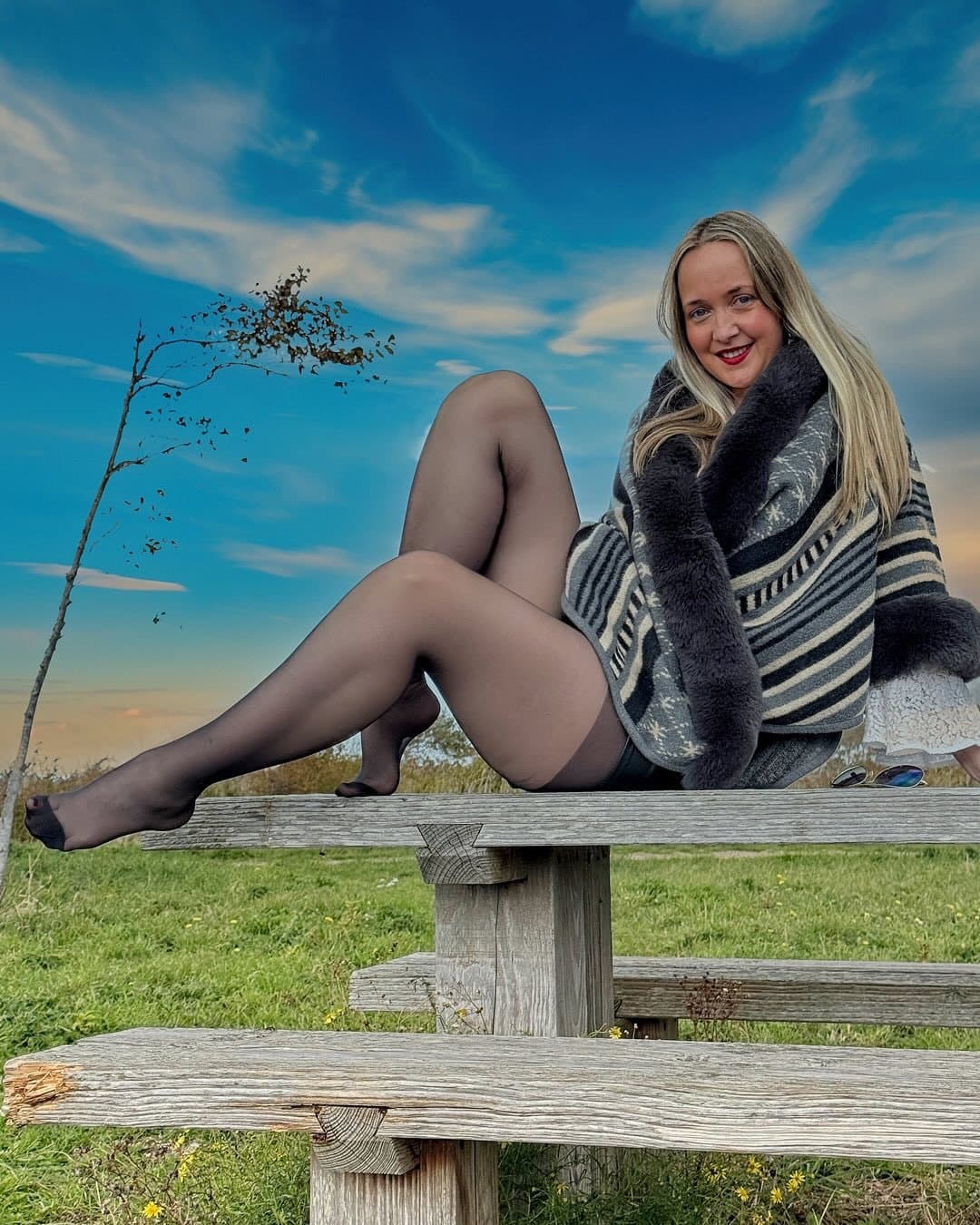 Miss Adara Wearing Tights