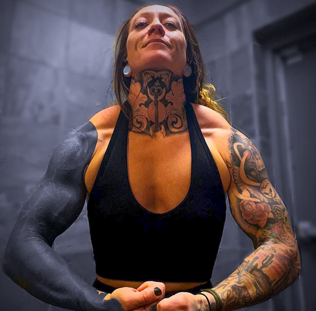 Inked Female Muscle BEAST