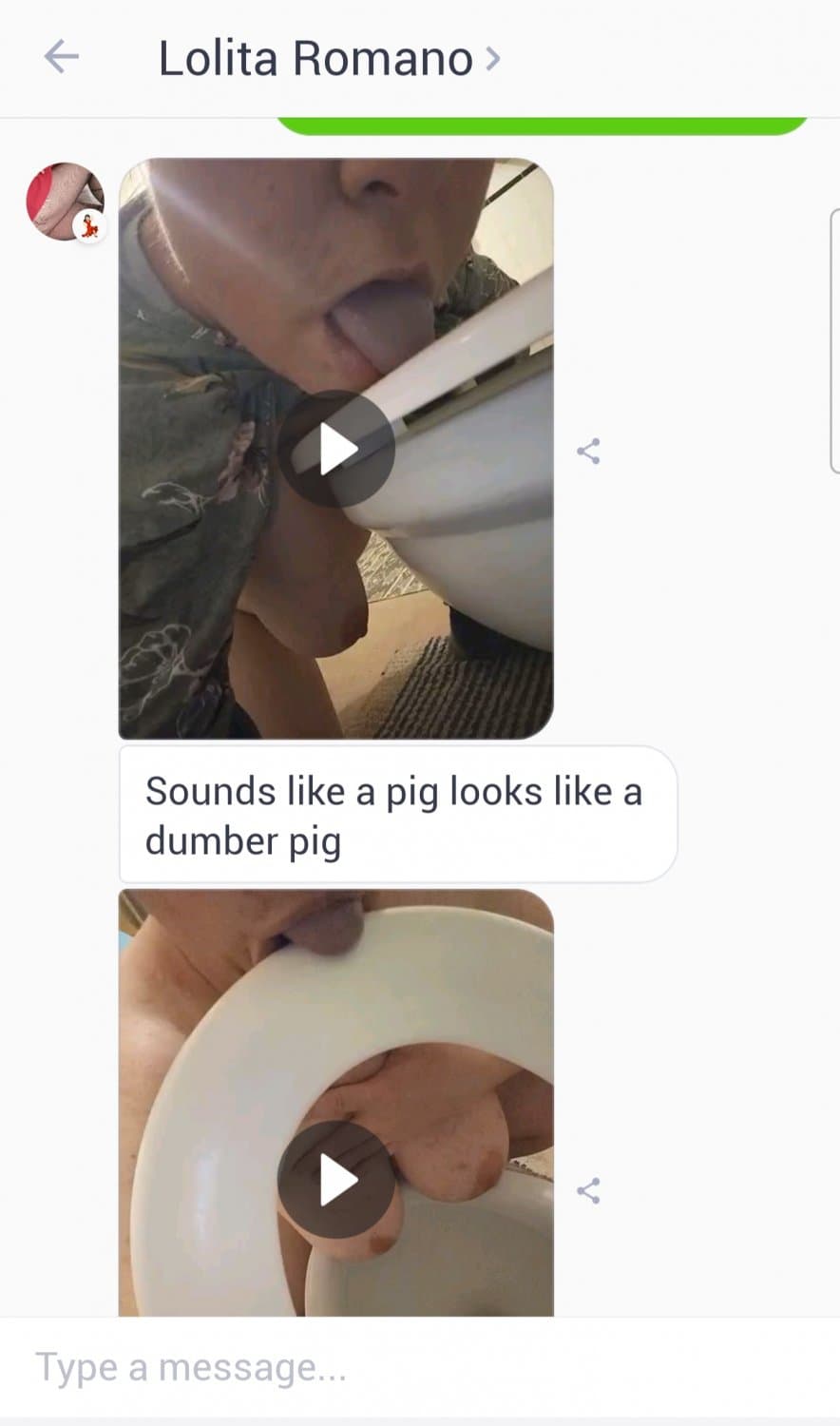 Worthless pig bitch drink piss and suffer for me ?