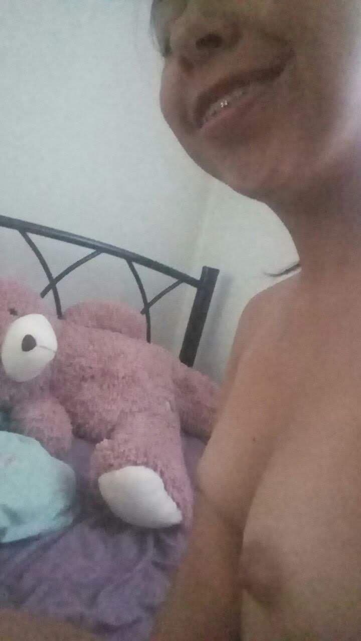 Petite latina loves her bear