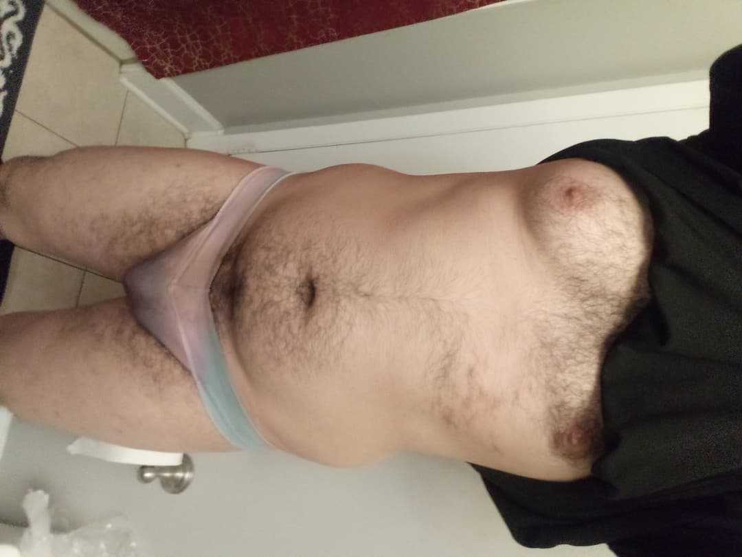 Horny feeling myself. Love wearing panties I wish I had more. The way they feel in my asscrack. Hmu.