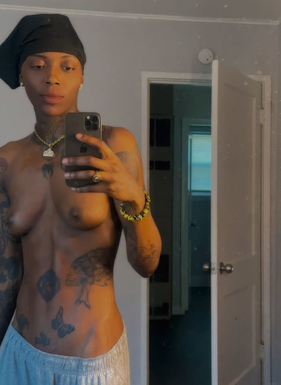 Black dyke stud ebony tomboy Tajee P2