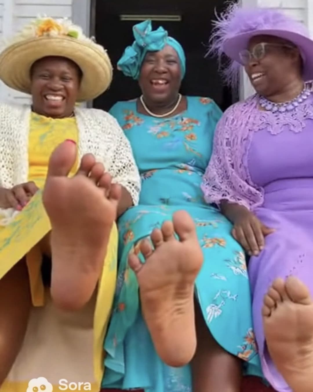 Jamaican Church Aunties Laughing Feet Soles JOI