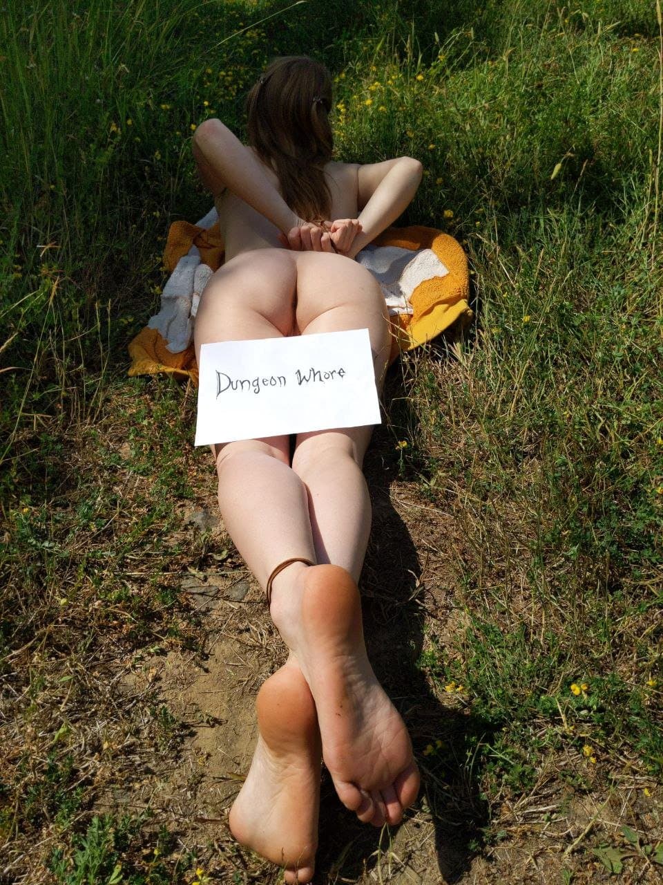 Whore #1 enters the Dungeon and shares her holes with the world. Check comments.