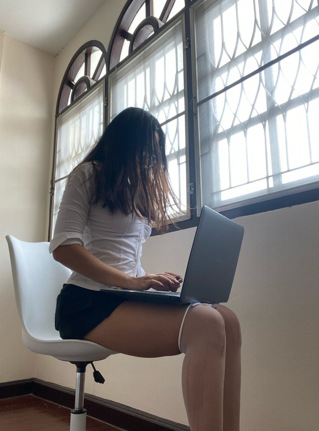 Just a student girl with extra credit in seduction