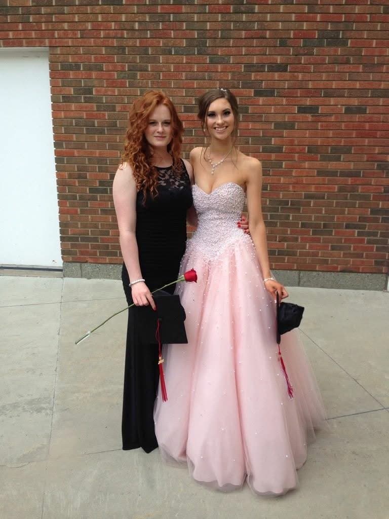 Click to view full size Busty graduation throwback