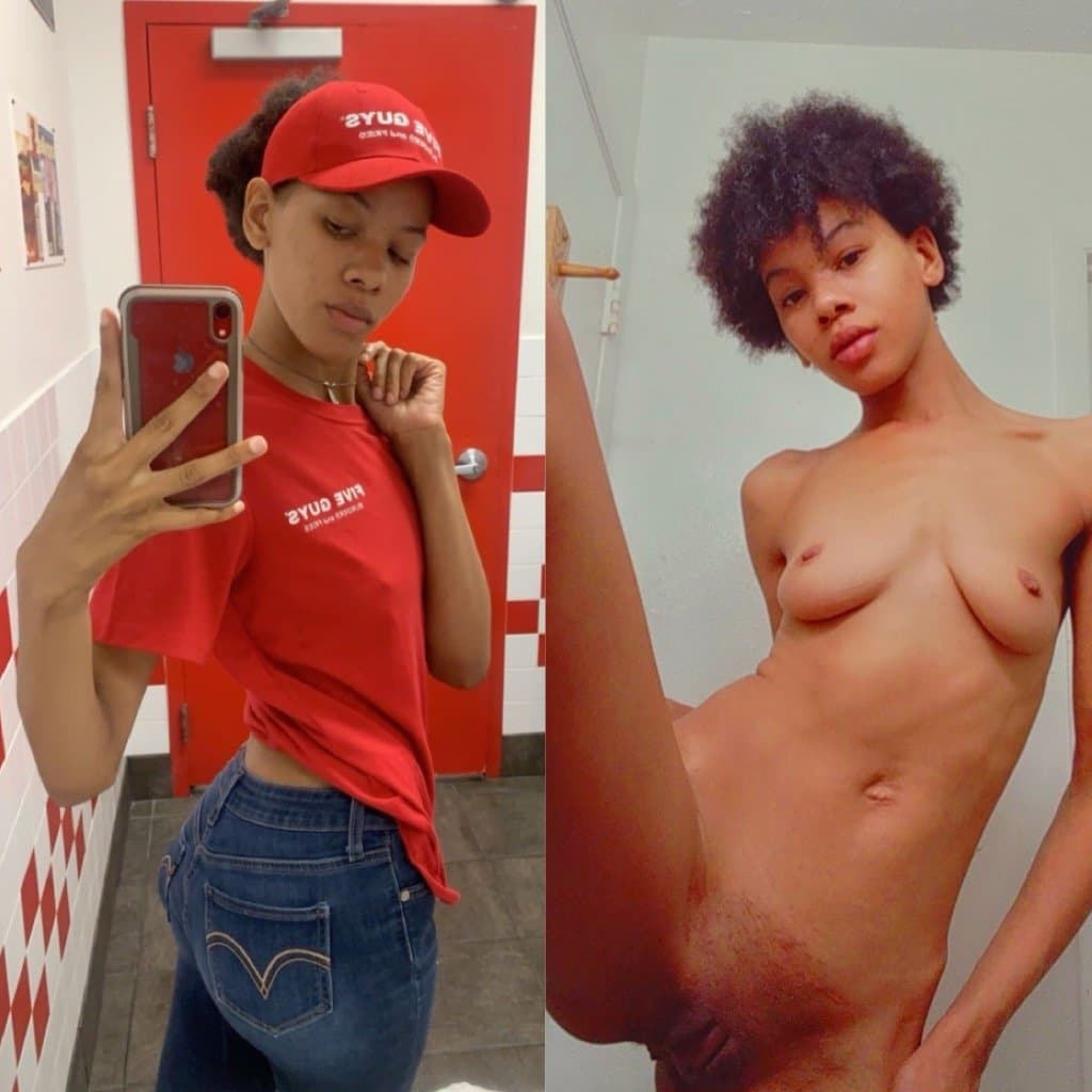 Five Guys Co-Worker left phone unlocked