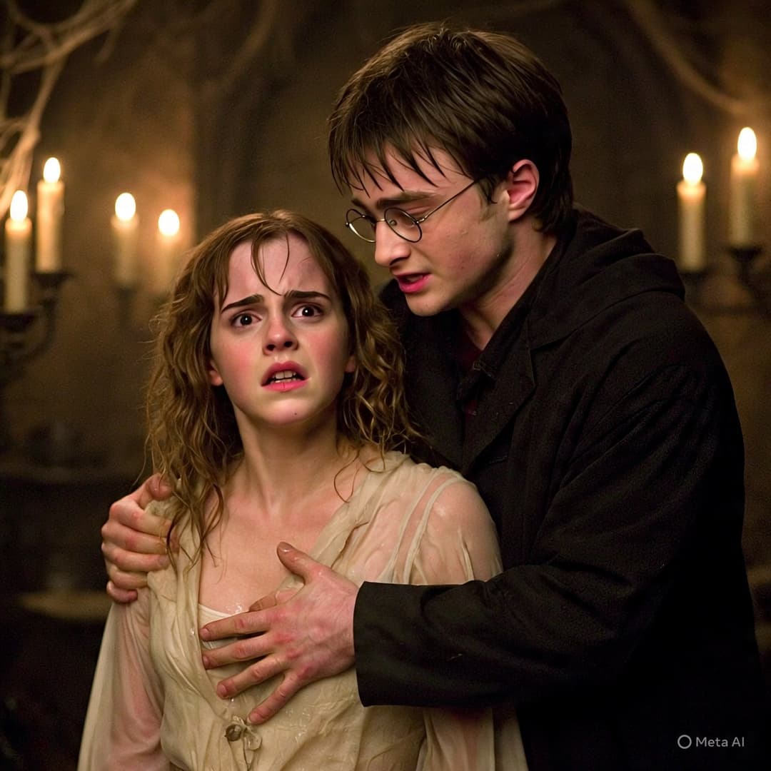 Click to view full size Harry helps Hermione (Harry ajuda Hermione)