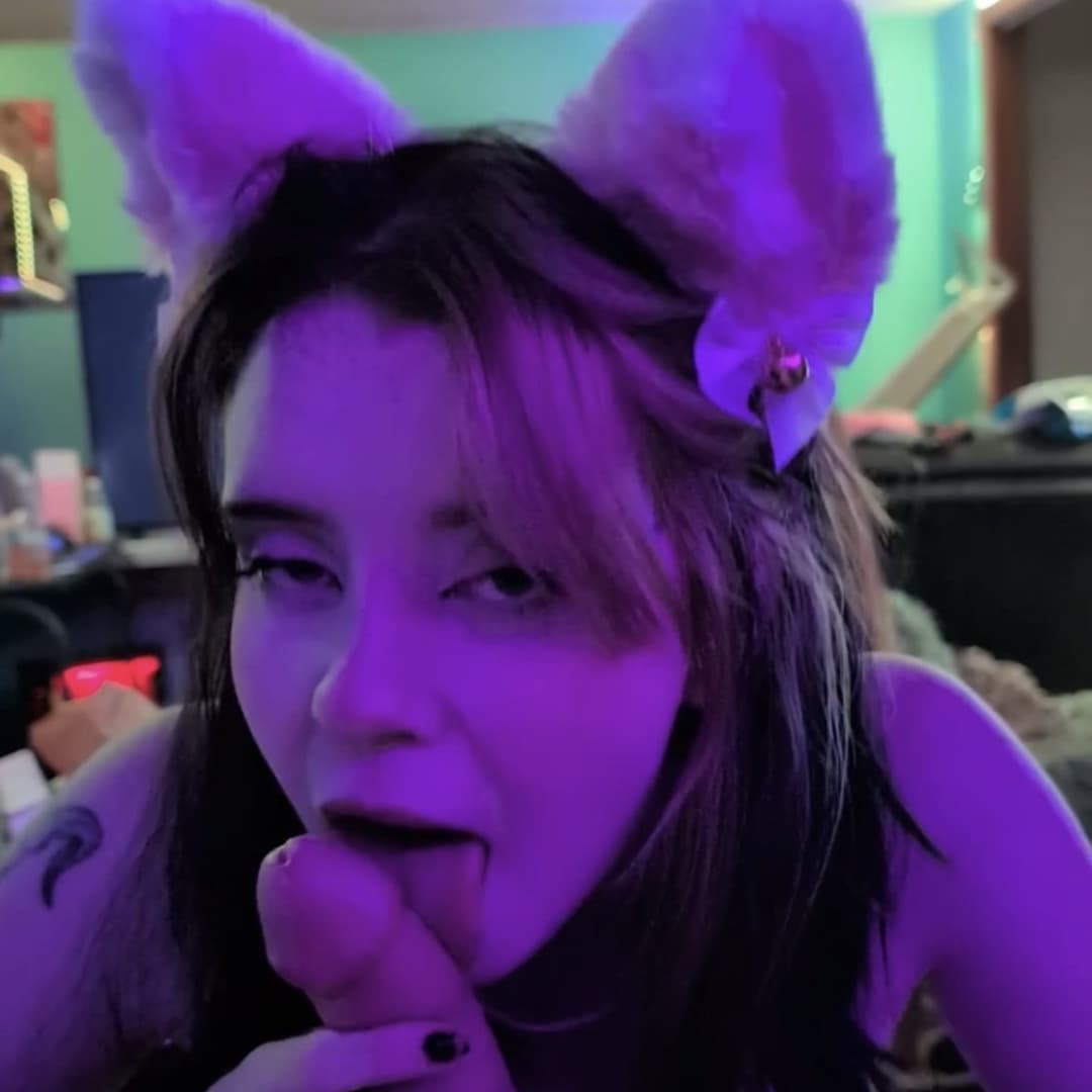 Cat Ears Slut Sucks Dick