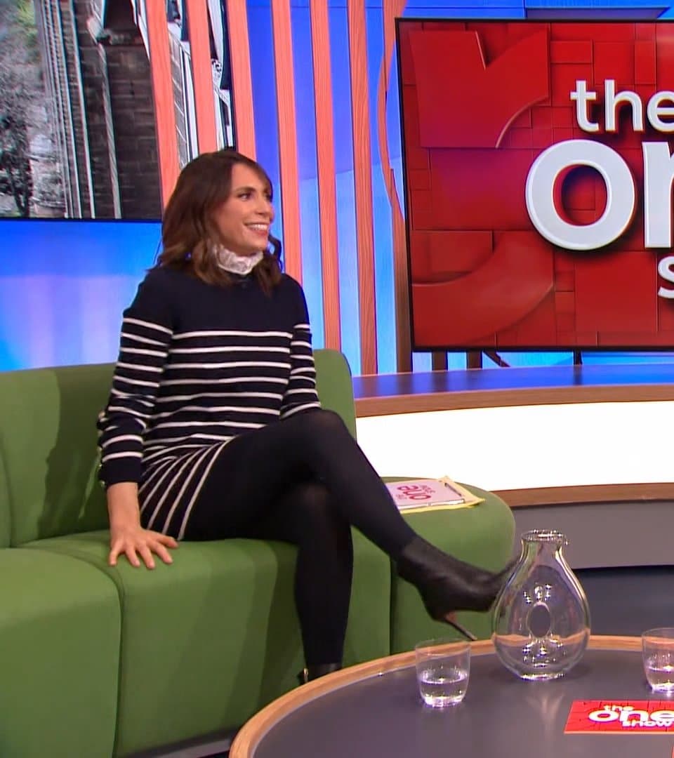 Alex jones in black tights slut