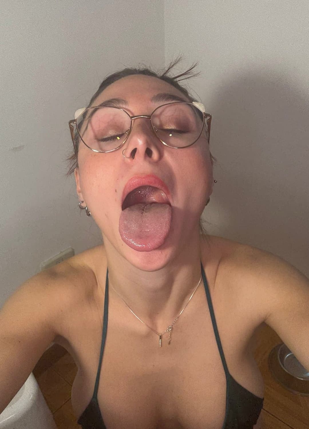 Blow your warm load here Darling