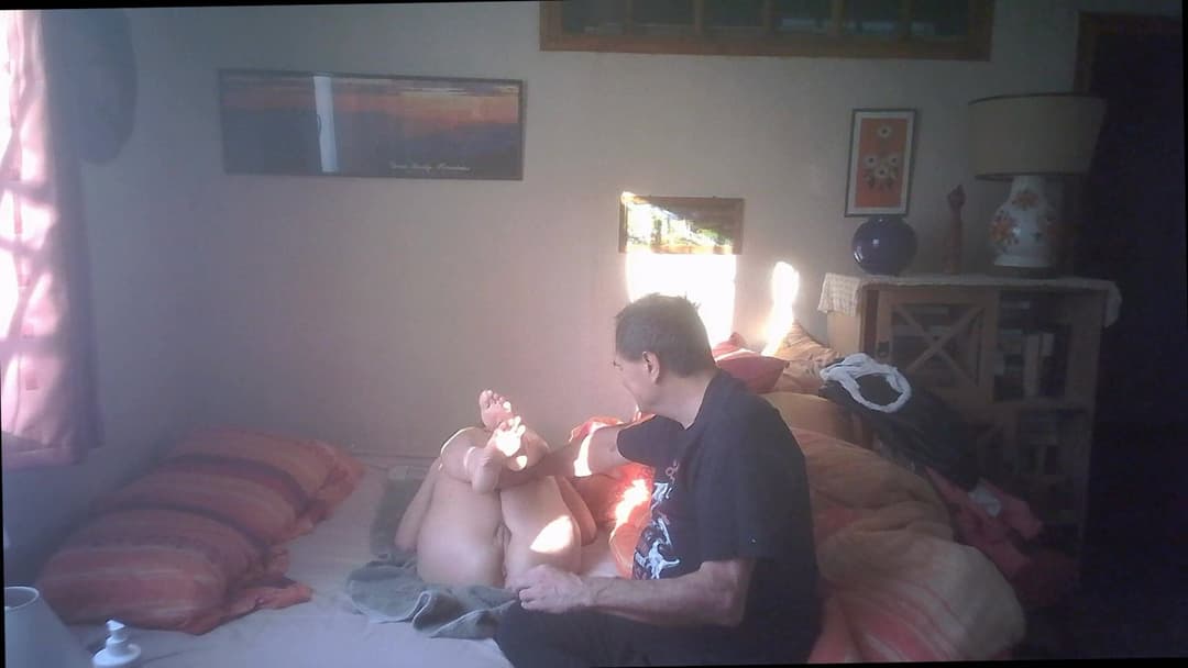 Mature Nurse Solange coming for massage and caught by  4 hidden cams !